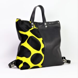Bak cavallino Giraffa giallo e Pelle Nera