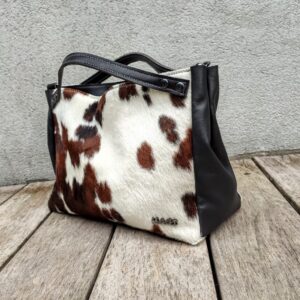 tote bag cavallino pezzato con zip